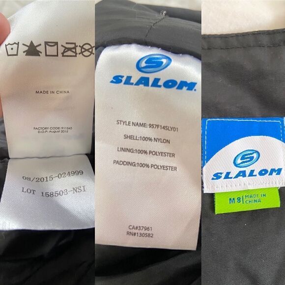 Slalom Youth Overall Snow Bibs Size M 8 - Picture 8 of 9